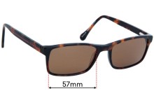 Sunglass Fix Replacement Lenses for Converse 44 - 57mm wide