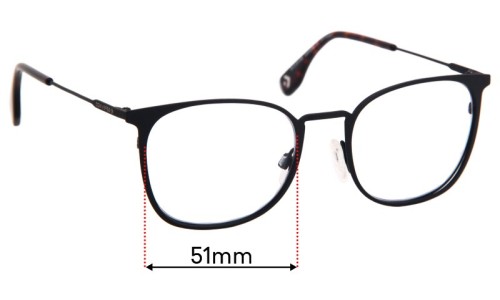 Sunglass Fix Replacement Lenses for Converse 59 - 51mm Wide 