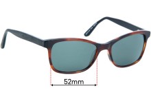 Sunglass Fix Replacement Lenses for Country Road CR 34 - 52mm Wide