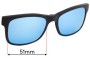 Sunglass Fix Replacement Lenses for Crack TJ003 Clip on - 51mm Wide 