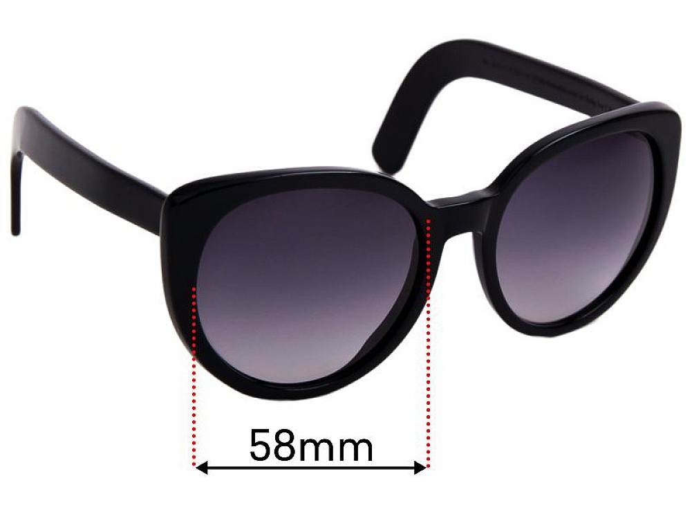 Sunglass Fix Verres de Remplacement pour Cutler and Gross of London 1112 - 58mm Wide Sunglass Fix Verres de Remplacement pour Cutler and Gross of London 1112 - 58mm Wide