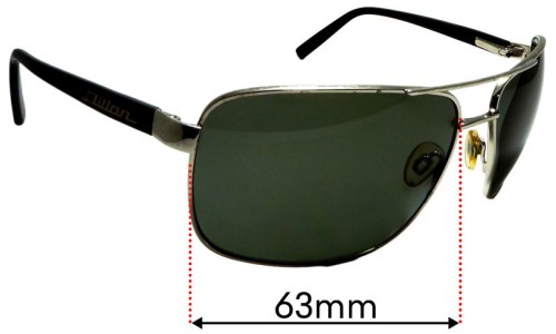 Sunglass Fix Replacement Lenses for Dillon George - 63mm Wide 