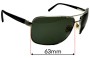 Sunglass Fix Replacement Lenses for Dillon George - 63mm Wide 