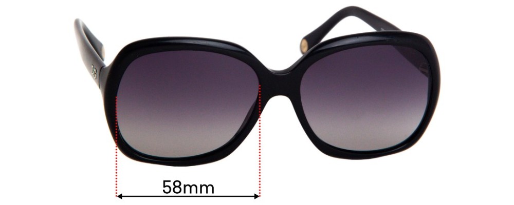 Dolce & Gabbana DD3077  Replacement Sunglass Lenses - 58mm wide