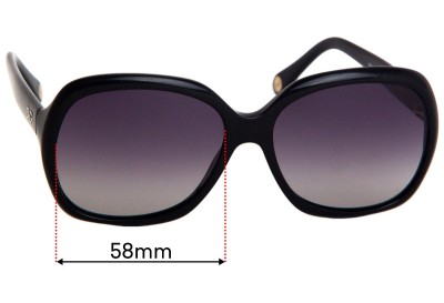 Dolce & Gabbana DD3077  Replacement Sunglass Lenses - 58mm wide 