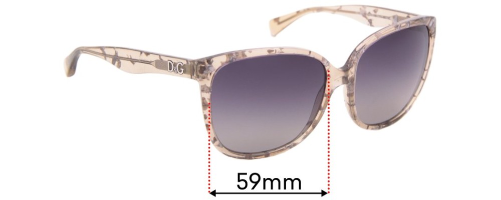 Sunglass Fix Replacement Lenses for Dolce & Gabbana DD3090 - 59mm wide