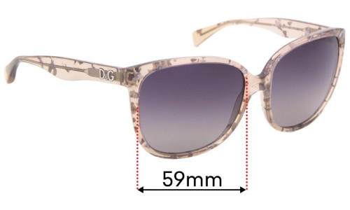 Sunglass Fix Replacement Lenses for Dolce & Gabbana DD3090 - 59mm Wide 