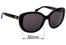 Sunglass Fix Replacement Lenses for Dolce & Gabbana DG4248 - 55mm Wide