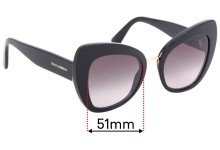 Sunglass Fix Replacement Lenses for Dolce & Gabbana DG4319 - 51mm wide