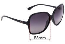 Sunglass Fix Replacement Lenses for Dolce & Gabbana DG8082 - 58mm wide