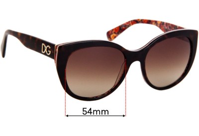 Sunglass Fix Replacement Lenses for Dolce & Gabbana DG4217 - 54mm wide 