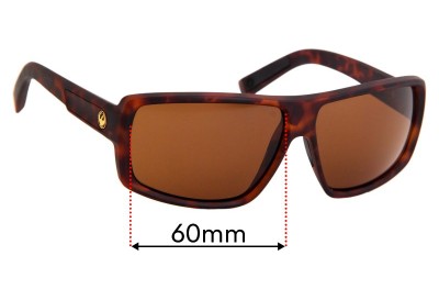 Dragon Double Dos Replacement Lenses 60mm wide 