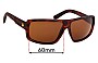 Sunglass Fix Verres de Remplacement pour Dragon Double Dos - 60mm Wide 