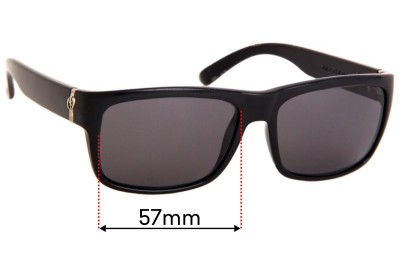 Electric Back Line Replacement Sunglass Lenses - 58mm wide 