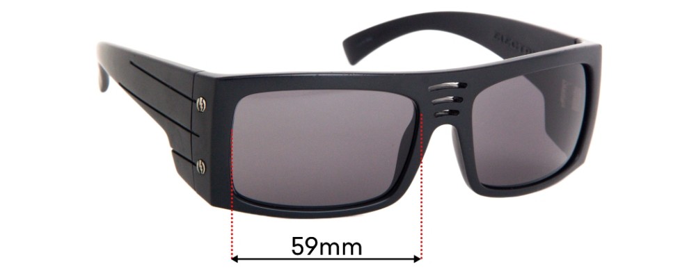 Sunglass Fix Replacement Lenses for Electric CB4  - 59mm Wide