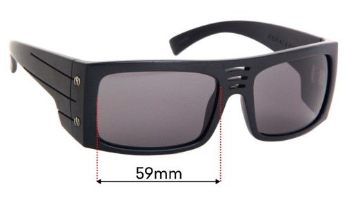 Sunglass Fix Replacement Lenses for Electric CB4  - 59mm Wide 