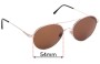 Sunglass Fix Replacement Lenses for Electric Huxley - 54mm Wide 