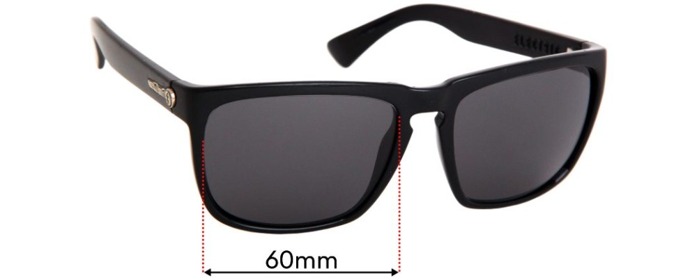 Sunglass Fix Replacement Lenses for Electric Knoxville XL - 60mm Wide