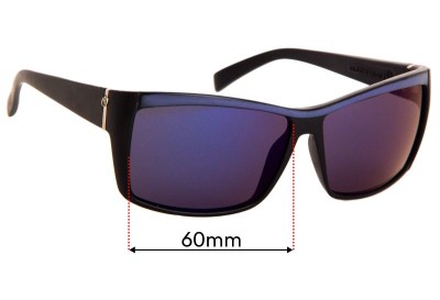 Sunglass Fix Replacement Lenses for Electric Riff Raff - 60mm 