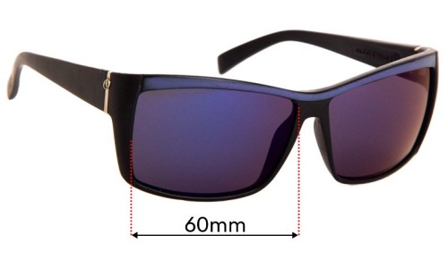 Sunglass Fix Replacement Lenses for Electric Riff Raff - 60mm Wide 