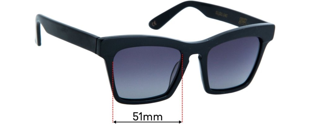 Ellery Cremaster Replacement Sunglass Lenses - 51mm Wide