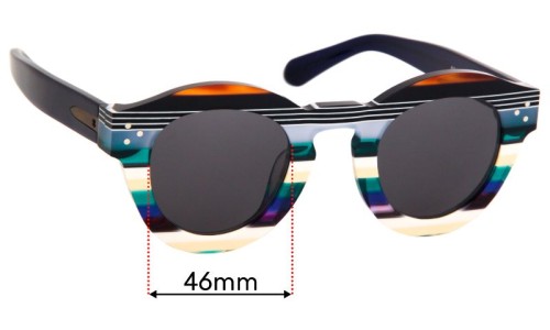 Sunglass Fix Replacement Lenses for Enki Amazonia - 46mm Wide 