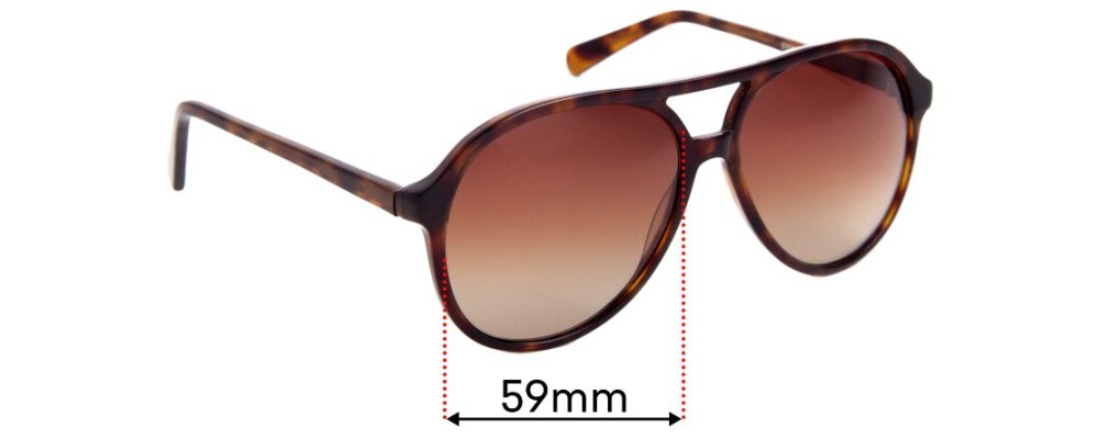 Sunglass Fix Replacement Lenses for Eye Buy Direct Jakarta - 59mm Wide