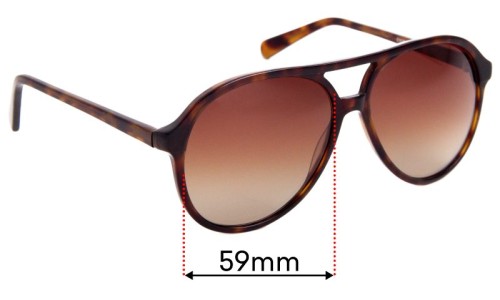 Sunglass Fix Replacement Lenses for Eye Buy Direct Jakarta - 59mm Wide 