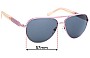 Sunglass Fix Replacement Lenses for Fiorelli Sukie - 57mm Wide 