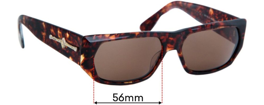 Sunglass Fix Replacement Lenses for Florence Design Linea Pitti MOD 409 - 56mm Wide