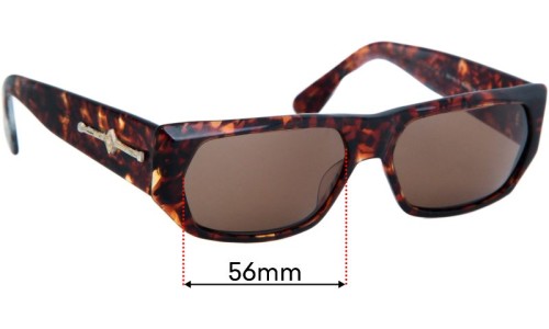 Sunglass Fix Replacement Lenses for Florence Design Linea Pitti MOD 409 - 56mm Wide 