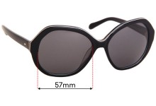 Sunglass Fix Replacement Lenses for Fossil FOS 2031/S 57mm Wide