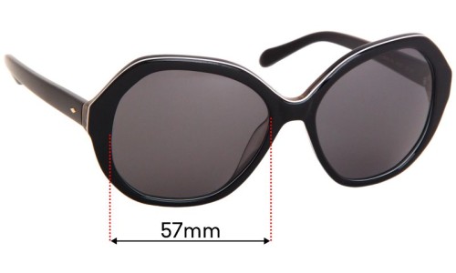 Sunglass Fix Replacement Lenses for Fossil FOS 2031/S - 57mm Wide 