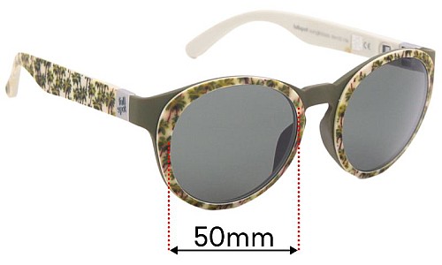 Sunglass Fix Replacement Lenses for Fullspot O Sun - 50mm Wide 