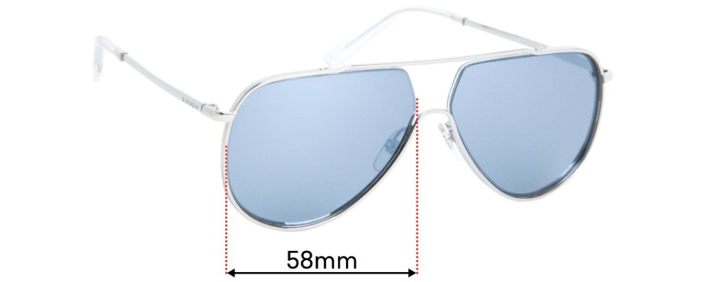 Sunglass Fix Replacement Lenses For Givenchy GV 0126 - 58mm Wide