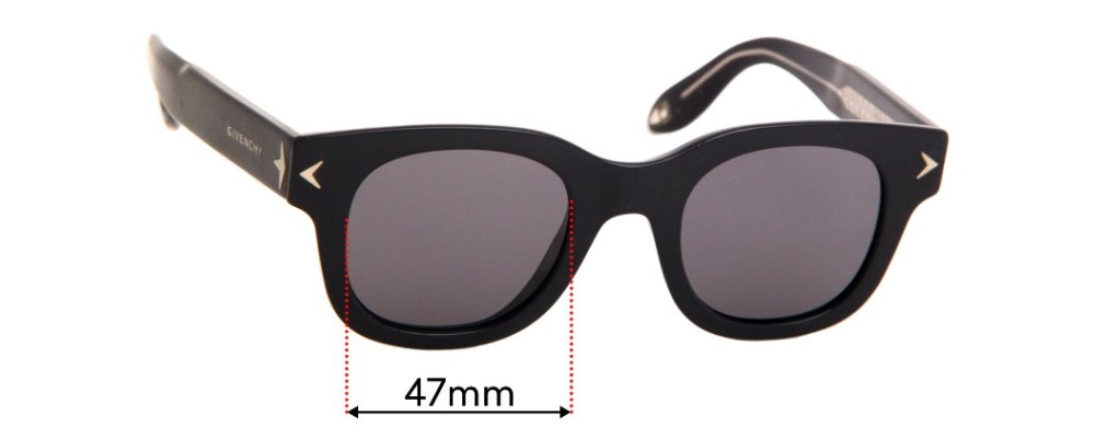 Givenchy GV 7037/S Replacement Sunglass Lenses - 47mm wide