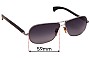 Sunglass Fix Ersatzgläser für Gold & Wood  Spica - 59mm Wide 