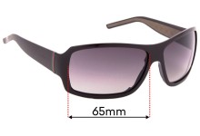 Sunglass Fix Replacement Lenses for Gucci GG 1012/S - 65mm wide