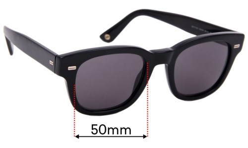 Sunglass Fix Replacement Lenses for Gucci GG1079/S - 50mm Wide 