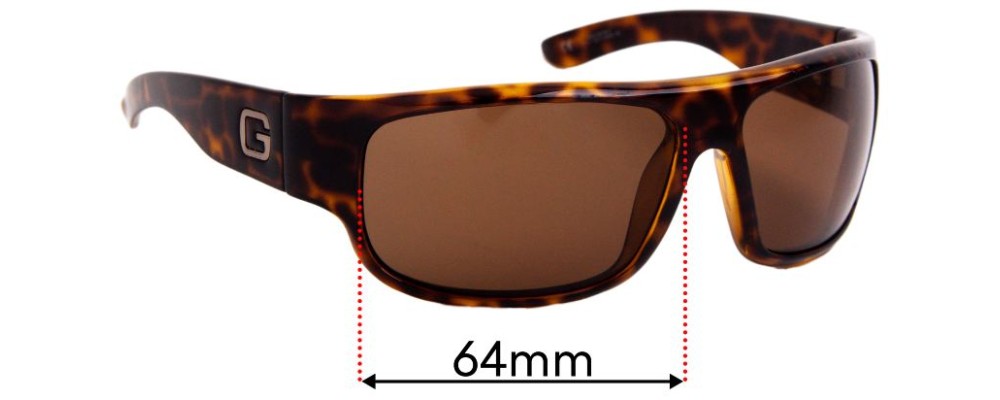 Sunglass Fix Replacement Lenses for Gucci GG 1500/S - 64mm Wide
