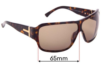 Gucci GG1544/S Replacement Lenses 65mm wide 