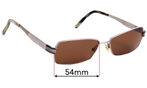 Sunglass Fix Replacement Lenses for Gucci GG2750 - 54mm Wide 