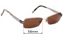 Sunglass Fix Replacement Lenses for Gucci GG2750 - 54mm Wide 