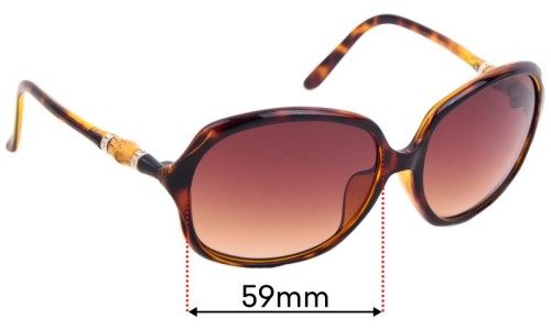 Sunglass Fix Replacement Lenses for Gucci GG3145/F/S - 59mm Wide 