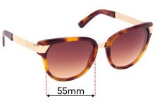 Sunglass Fix Replacement Lenses for Gucci 3651/S - 55mm wide