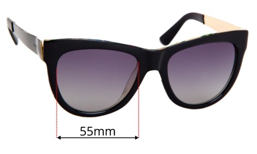 Sunglass Fix Replacement Lenses for Gucci 3739/S  - 55mm Wide 