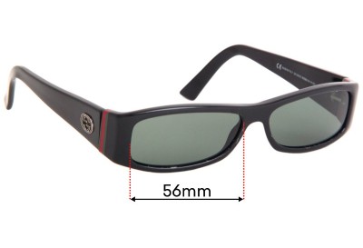 Gucci GG 2594/S Replacement Lenses 56mm wide 