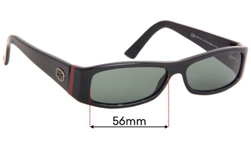Sunglass Fix Replacement Lenses for Gucci GG 2594/S - 56mm Wide 