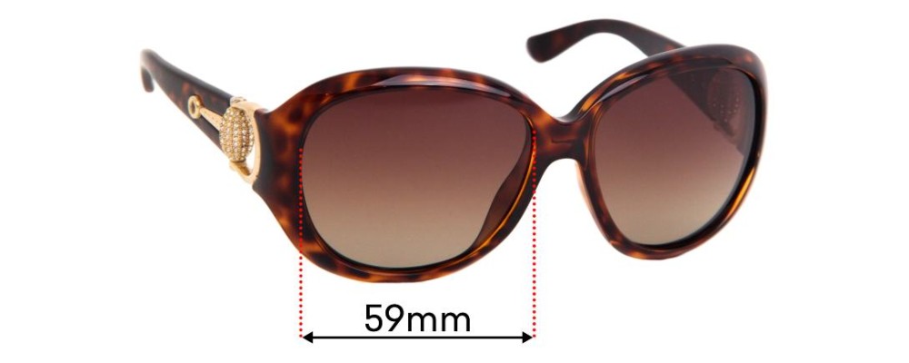 Sunglass Fix Replacement Lenses for Gucci GG3712/S - 59mm Wide