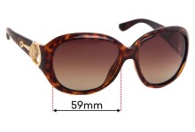 Sunglass Fix Replacement Lenses for Gucci 3712/S - 59mm wide